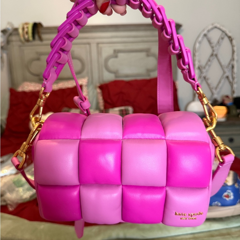 kate spade Pink Ombre Woven Shoulder Bag